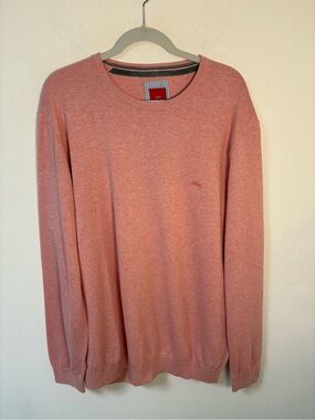 S Oliver Men's Crewneck Sweater in Dusty Pink Cotton 3XL NWT